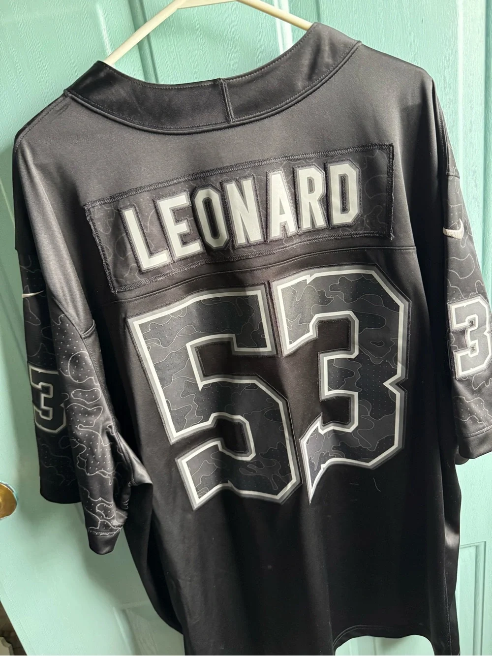 Team Apparel Men's #53 Black Colts-Inspired Football Jersey